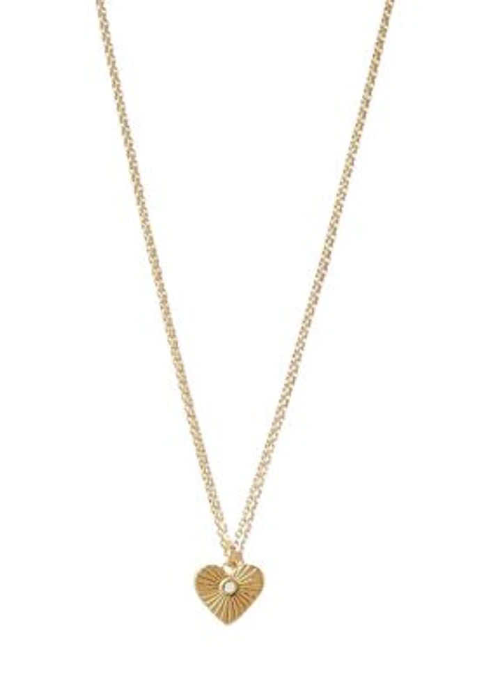 Heart of Gold Plated Necklace