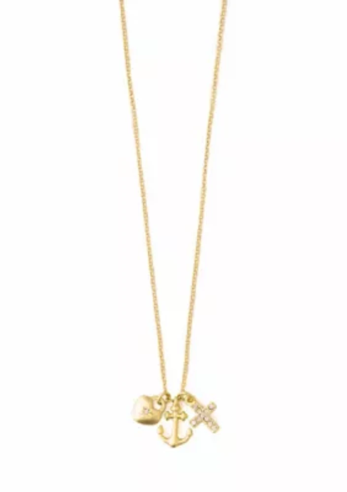 Rejoice Gold Pendant Necklace