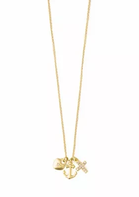 Rejoice Gold Pendant Necklace