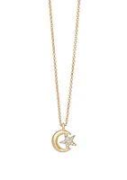 Sea La Vie Shooting Star Moon Star Necklace 