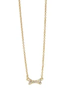 18k Gold Plated Sea La Vie Bone Necklace