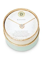 Blessed Crystal Clover Pendant Necklace