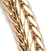 Gold Tone Herringbone Slider Bracelet 