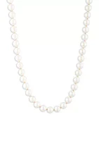 Gold Tone 16" Pearl Collar Necklace