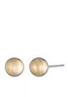 Silver-Tone Basic Stud Earrings