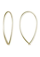 Silver-Tone Metal Threader Earrings