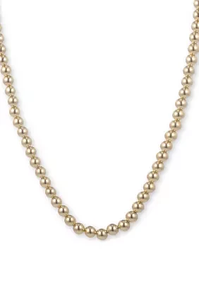 Gold-Tone Metal bead Collar Necklace