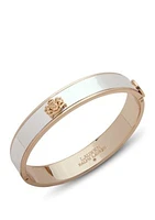 2 Tone Crest Bangle Bracelet 