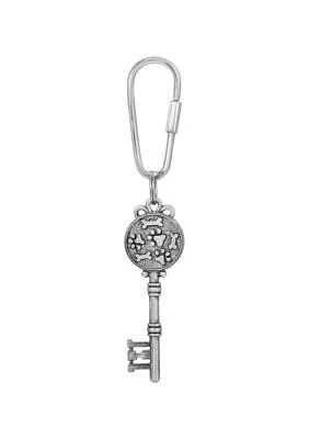 Pewter Key Paw Key Fob