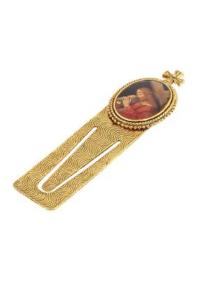 14K Gold-Dipped Christ Bearing Cross Bookmark