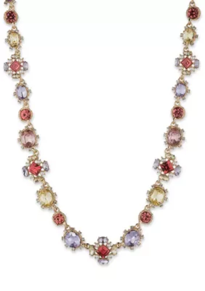 Gold Tone Multi Collar Necklace