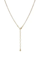 Gold Tone 34'' Motif Pendant Necklace