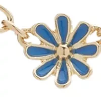 Blue Flower Collar Necklace