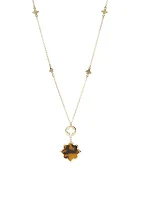 Gold Tone 36" Tortoise Necklace