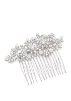 Silver Tone Flower Hair Pin