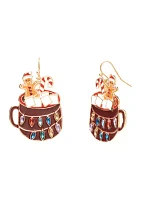 Hot Cocoa Mug Earrings 