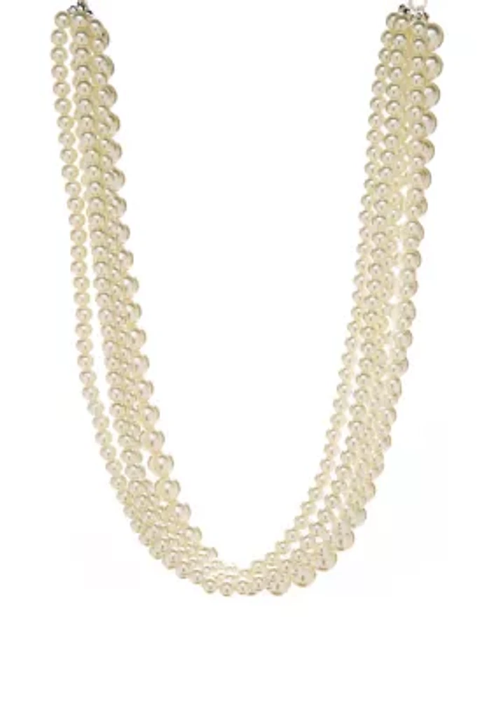 Multi Strand Pearl Necklace