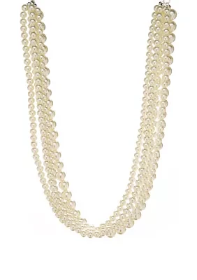 Multi Strand Pearl Necklace