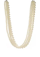 Multi Strand Pearl Necklace