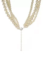 Multi Strand Pearl Necklace