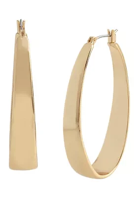 Oval Hoop Earrings