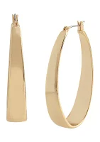 Oval Hoop Earrings