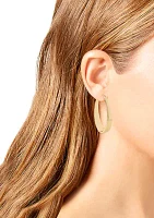 Oval Hoop Earrings