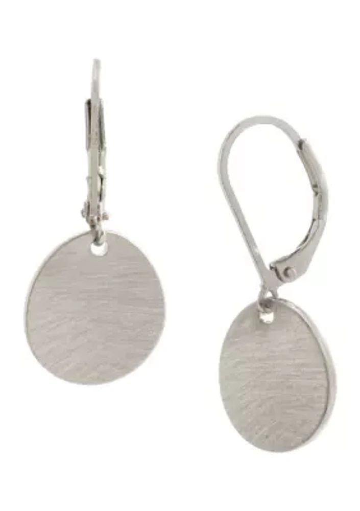 Disc Drop Earrings