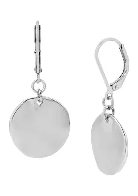 Disc Drop Earrings