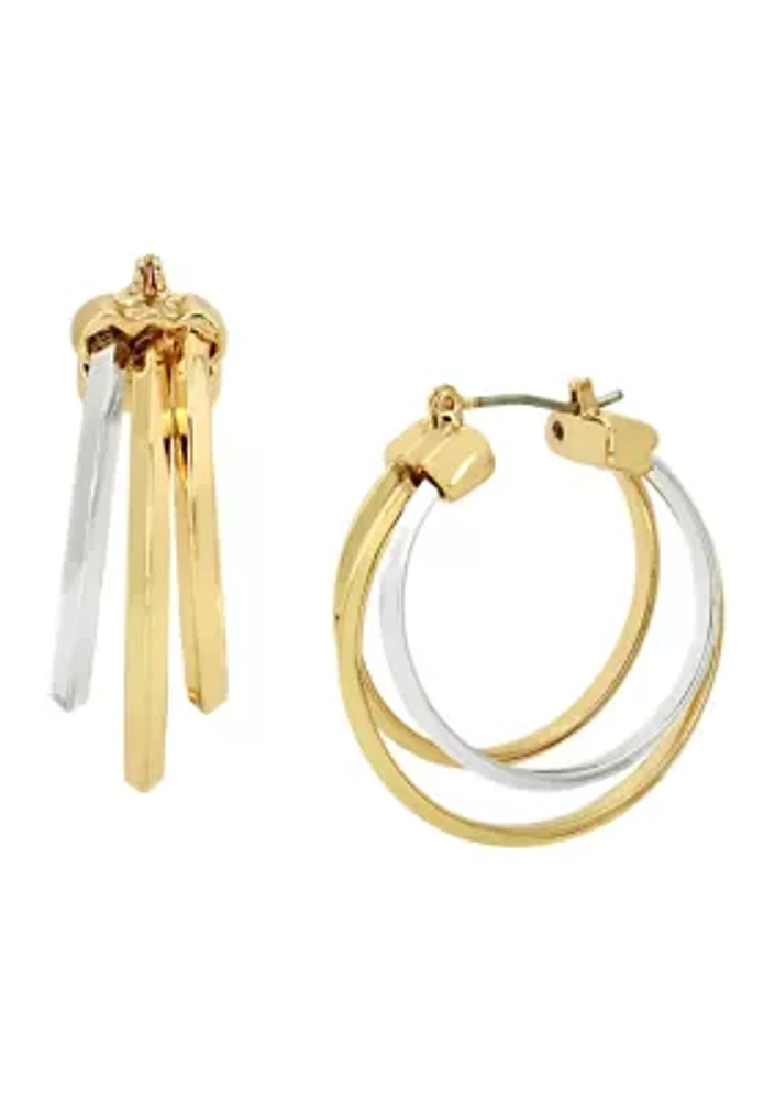 Multi Row Hoop Earrings