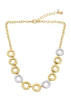 Open Circle Bib Necklace