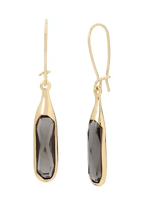 Stone Long Drop Earrings