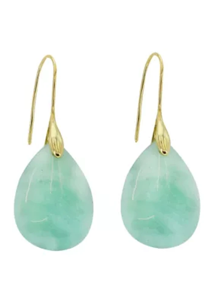 Stone Teardrop Earrings