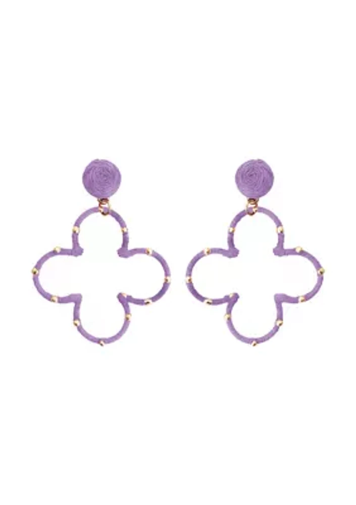 Open Clover Drop Earrings