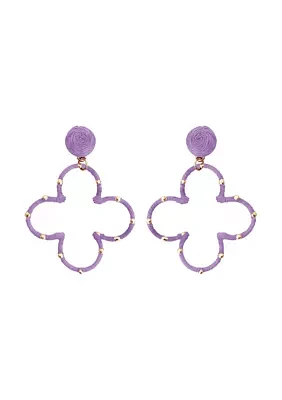 Open Clover Drop Earrings