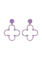 Open Clover Drop Earrings