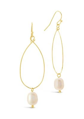 Teardrop Pearl Dangle Earrings