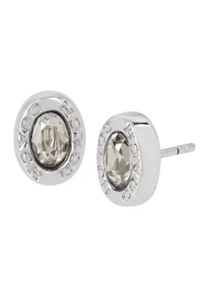 Signature Logo Swarovski® Crystal Stud Earrings