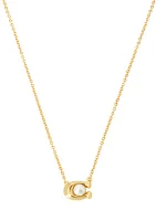 Pearl Signature C Pendant Necklace