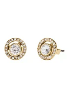 Pavé Halo Stud Earrings