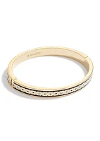 Signature Hinged Bangle Bracelet