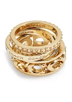 Signature Openwork Ring Set