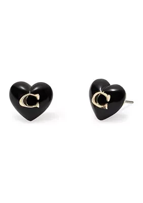 Signature Heart Stud Earrings