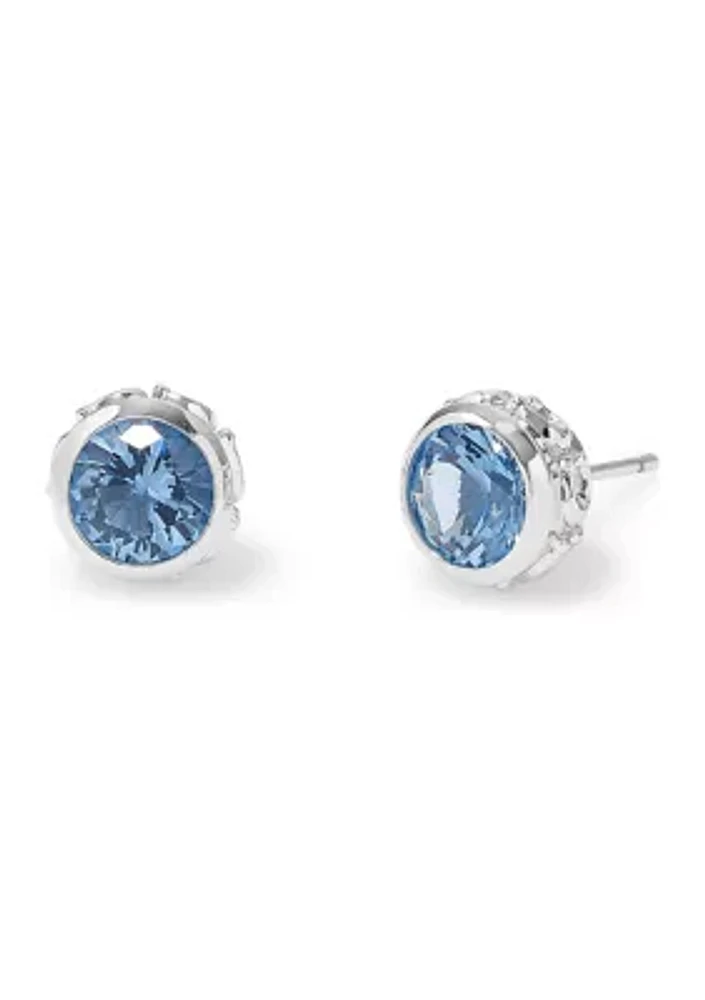 Stone Stud Earrings