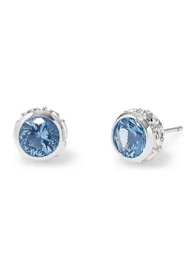 Stone Stud Earrings