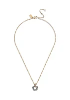 Signature Pavé Tea Rose Pendant Necklace