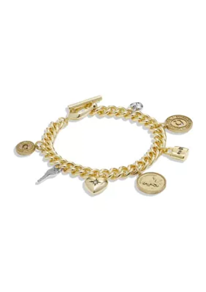 Signature Coin Charm Bracelet