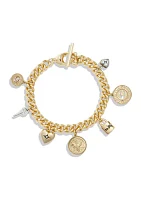 Signature Coin Charm Bracelet