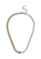 Mixed Chain Link Necklace