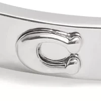 Silver Tone Hinge Bangle Bracelet